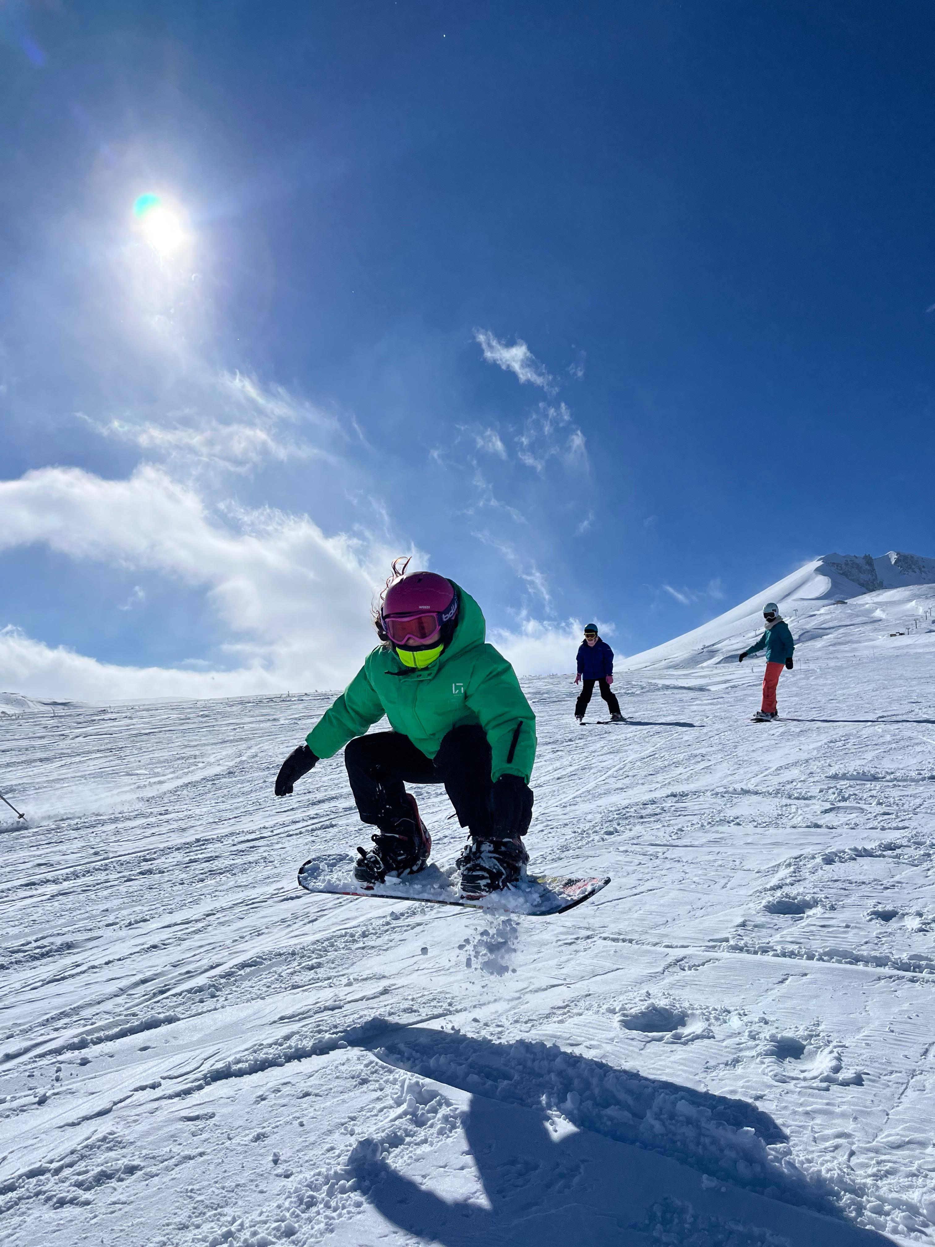 Erciyes Dağı Snowboard Eğitimi - Profesyonel Snowboard Dersleri